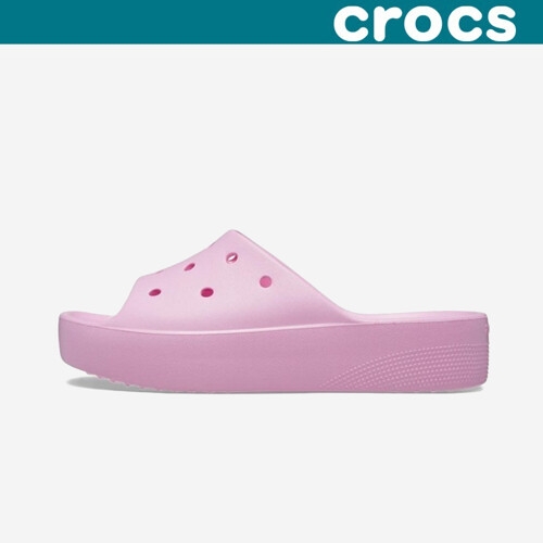 크록스 여성 클래식 플랫폼 슬라이드_208180-6S0