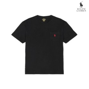 폴로랄프로렌 클래식핏 남녀공용 포켓 반팔티셔츠 블랙