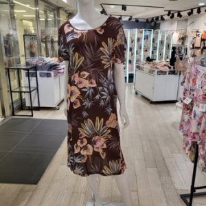 바바라 얇고시원한 레이온 하와이안 나염프린트 원피스 AGW4983L 스타필드 코엑스몰