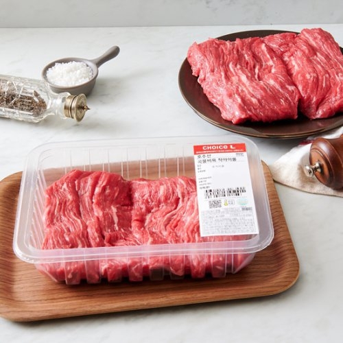 롯데마트 초이스엘 호주산 곡물비육 척아이롤 국거리 덩어리 1KG