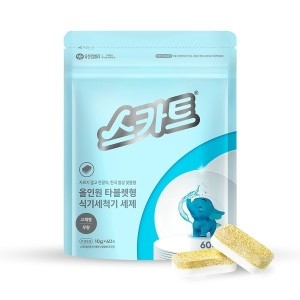 스카트 식기세척기 세제 무향 60개입