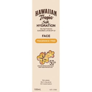 하와이안트로픽 무향 실크 하이드레이션 페이스 선크림 SPF 50+ 100ml
