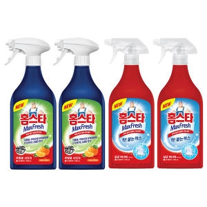 홈스타 맥스프레쉬 주방용 500ml 2개 + 착붙는락스 500ml 2개