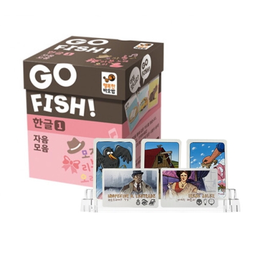 행복한바오밥  고피쉬 한글 자음모음 + 투명 카드홀더