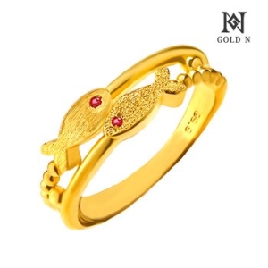 골드앤  트윈피쉬 반지 3.75g