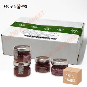 알랭밀리아 딸기잼-포션 한박스 28g 48ea