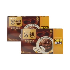 롯데제과  몽쉘 카카오 대용량패키지 816g 2개