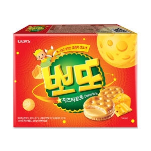 크라운제과  뽀또 치즈 타르트 322g
