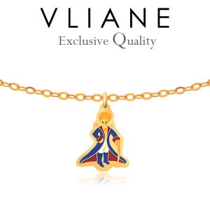 브리앙  18K 어린왕자 아기 목걸이 옐로우골드