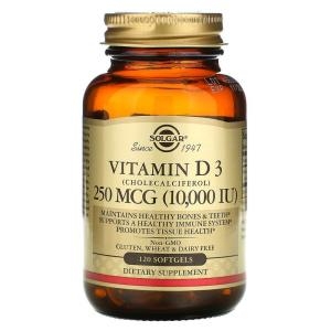  솔가 비타민 D3 콜레칼시페롤 10000IU 120정[1개]