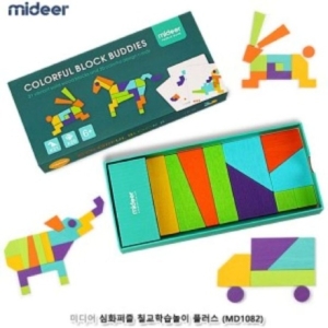 미디어  그림맞추기 심화퍼즐 칠교학습놀이 플러스 MD1082