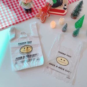 올패턴 스마일 비닐봉지 50장 1세트