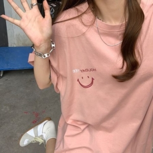 오노마 ONM 오버핏 스마일로고 박스티 OFNC-030023