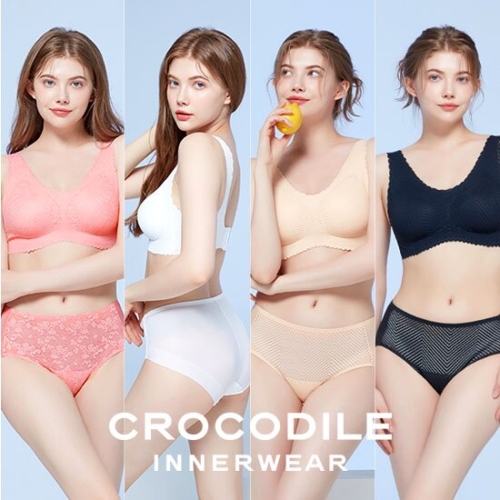 크로커다일 감탄 레이스 후크형 브라팬티세트