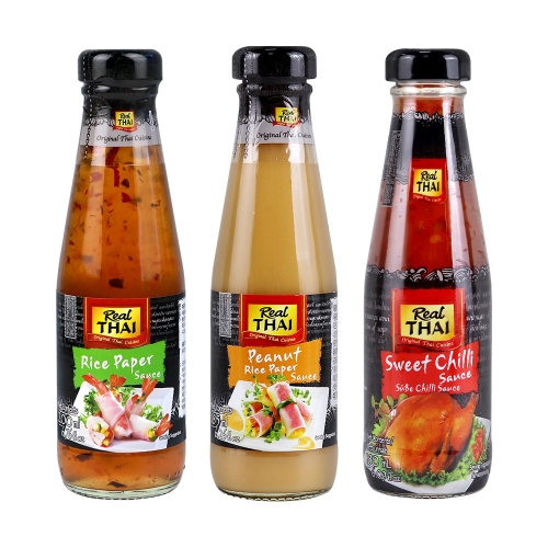 리얼타이 소스3종세트 월남쌈용소스200ml+스위트칠리소스180ml+스리라차칠리180ml