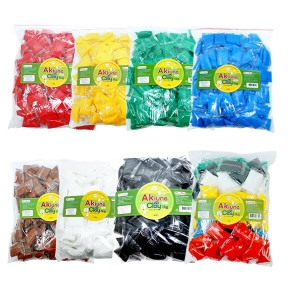 아키우네 클레이 1kg 10g 100개 소포장 슬라임 만들기 공예 준비물 8색 선택