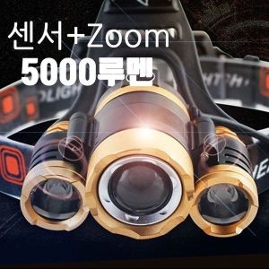 헤드  제이큐 랜턴 랜턴 센서기능+ZOOM기능 XML LED 랜턴 SZH-5000루멘