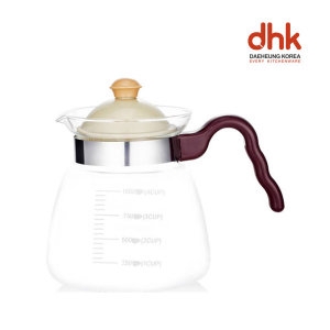 DHK 직화 유리포트 1000ml 직화포트 내열유리 주전자