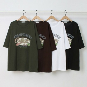 아이우먼 빅사이즈사랑해요 O286L305 챔스빈티지프린팅박시티