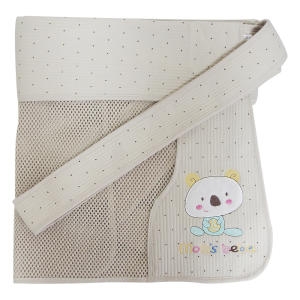 맘스베베  5부 망사 포대기 블루