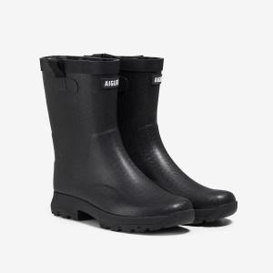 에이글 AIGLE 여성 미들 레인부츠 아리아 러버 ZZFS061 블랙