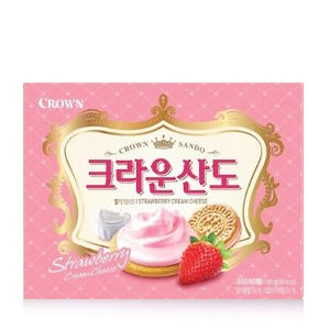 크라운제과  산도 딸기크림치즈 161g