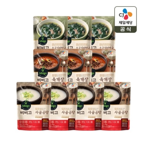 CJ제일제당 비비고 미역국 x4 + 육개장 x3