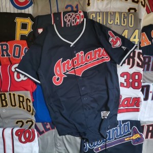 클리브랜드  인디언스 반팔티셔츠 야구유니폼
