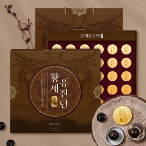 경남제약 황제 홍진단+쇼핑백 3.75g 30환 침향 홍삼 녹용 함유