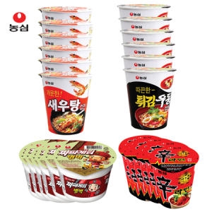 농심  컵라면 소컵 혼합 24입