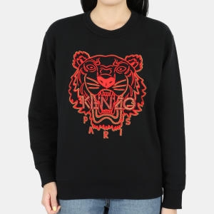 겐조 디몬트 여성 레드 타이거 자수 맨투맨 블랙 2SW824 CMB 99