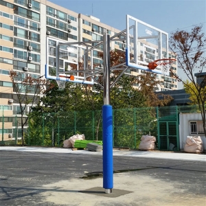 월드  고정식 농구대 2면-스텐 WDB-1051 초등용 H2600mm 일반용 H3050mm 농구골대