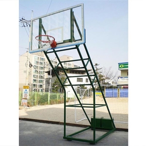 월드  이동식 농구대 사다리형 WDB-1047 초등용 H2600mm 일반용 H3050mm 철재바퀴 농구골대