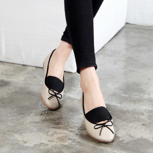 국내제작 2컬러 리본 플랫슈즈 밴딩 플랫 단화 로퍼   W86E99E