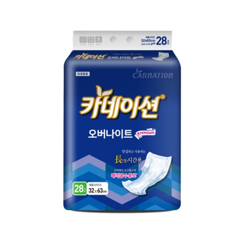 카네이션 오버나이트 장시간용 패드형 28개