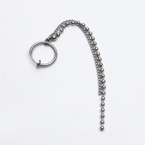 스마트보이  P0992w 멀티 롱 볼 체인 세그먼트링 드롭 귀찌