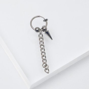 스마트보이  P0952w 써지컬 스틸 GD원뿔 볼 체인 멀티 드롭 링귀찌