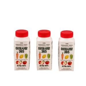 비락 유기농 야채사랑 365 190ml