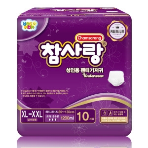 참사랑 팬티형 프리미엄특대 10p*4팩 1+1 성인용기저귀 요