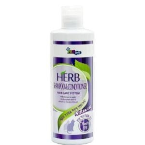 펫퍼스 허브 캣 샴푸/린스 300ml  자묘용  고양이샴푸