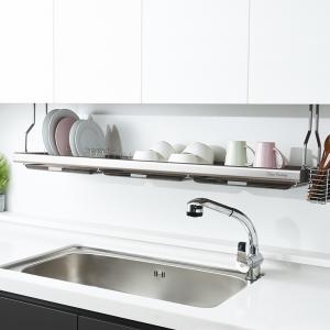 스텐팩토리  씽크대 부착식 식기건조대 스텐 주방선반 1200 선반