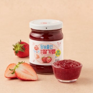 오뚜기 LIGHT&JOY 당을줄인 논산딸기쨈 290g