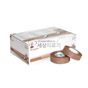 3M 종이 반창고 마이크로포 살색 1/2인치24롤 1533-0