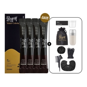 씨드비 물염색 비건 새치 김혜수 염색약 와인브라운 4회분+염색도구
