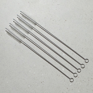 이우아여사  얇은 스텐 빨대세척솔