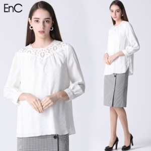 EnC 포인트 레이스 블라우스