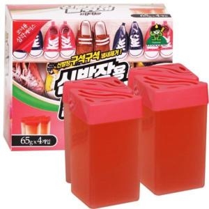 산도깨비 신발장용 탈취제 피치향 65g 4개입