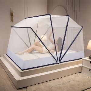 삼성물산 프리미엄 접이식 폴딩 모기장 원터치 여름 사각텐트 슈퍼싱글/퀸/라지킹