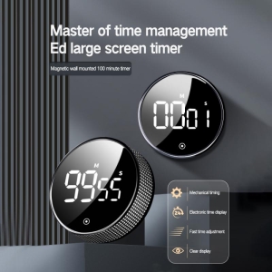 샤오미  주방 타이머 디지털 수동 카운트다운 알람 시계 기계식 요리 샤워 공부 스톱워치 LED 주방 타이머 디지털 수동