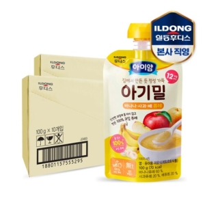 아이얌 아기밀 바나나사과배 퓨레 100g